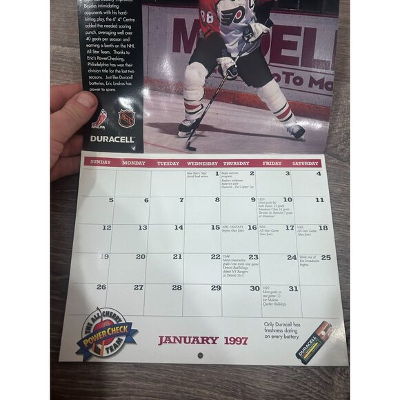 Don Cherry The All Cherry Power Check Team 1997 Calendar From Duracell - Picture 2 of 5